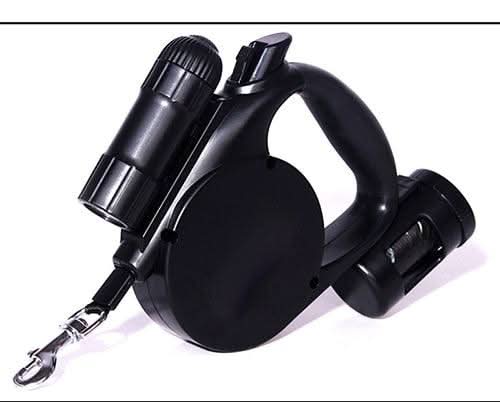 Nightwalk 4.5M Led Light And Waste Bag Dispenser Retractable Dog Leash