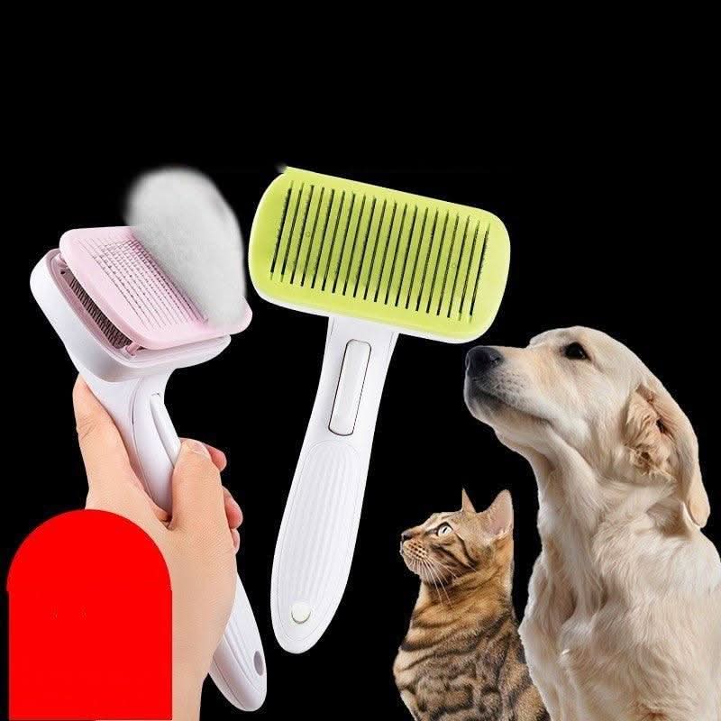Luxury Pet Grooming Tool: Automatic Hair Brush Remover For Dogs And Cats by Dog Hugs Cat