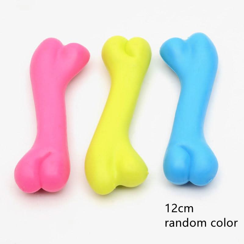 Durable Dog Bone Chew Toy: High-Quality Rubber Molar Toy For Pets by Dog Hugs Cat