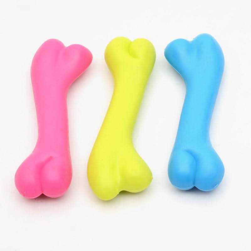 Durable Dog Bone Chew Toy: High-Quality Rubber Molar Toy For Pets by Dog Hugs Cat
