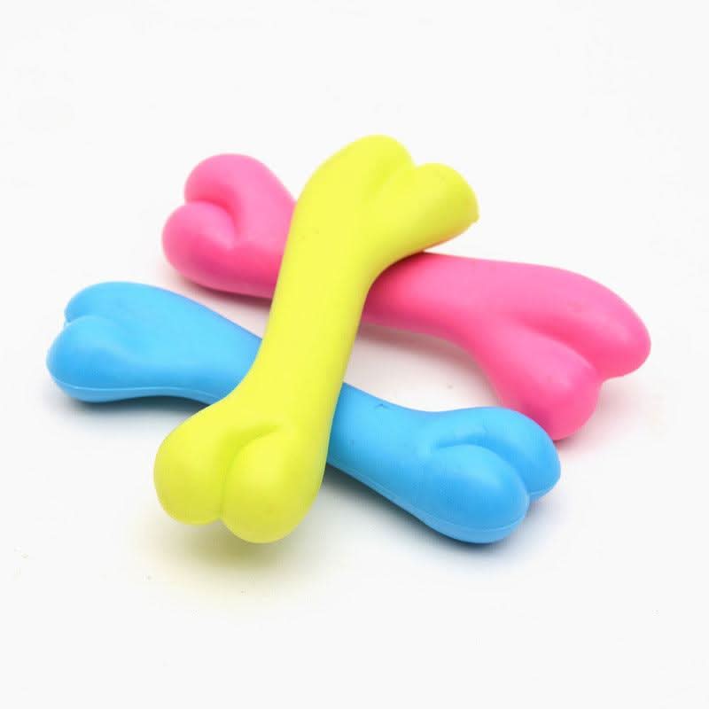 Durable Dog Bone Chew Toy: High-Quality Rubber Molar Toy For Pets by Dog Hugs Cat