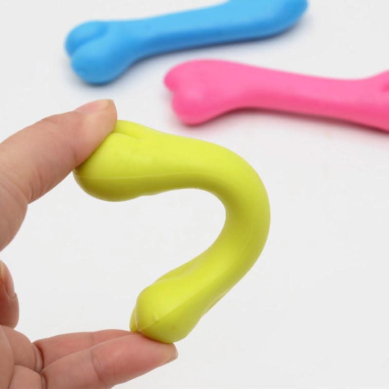 Durable Dog Bone Chew Toy: High-Quality Rubber Molar Toy For Pets by Dog Hugs Cat