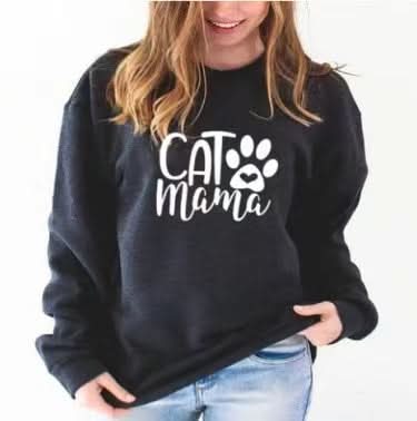 CAT MAMA Sweater Gift For Cats Lover CAT Mom Gift- Cats Mom Sweater - Cats Mom Gift -Cats Lover by PAWSOME PETS