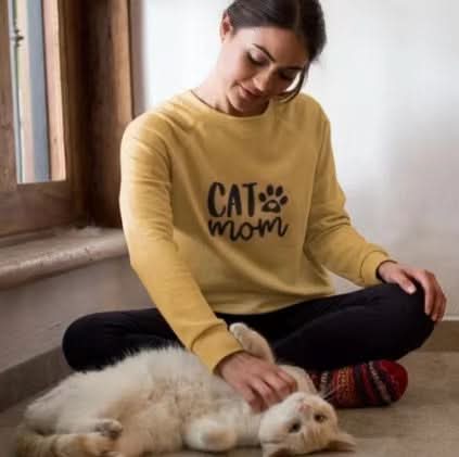 CAT MAMA Sweater Gift For Cats Lover CAT Mom Gift- Cats Mom Sweater - Cats Mom Gift -Cats Lover by PAWSOME PETS