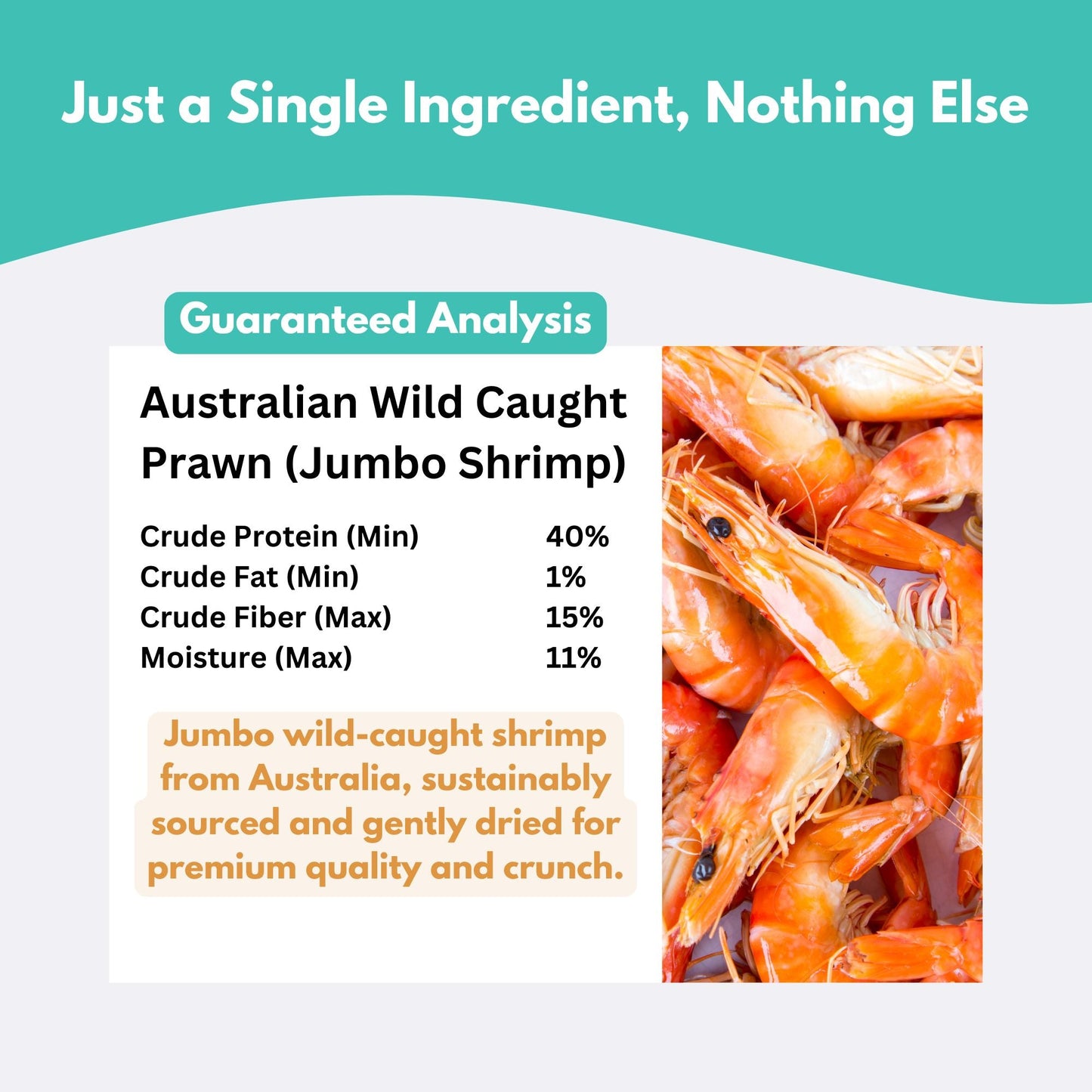 Wild-Caught Australian Jumbo Shrimp Dog Treats