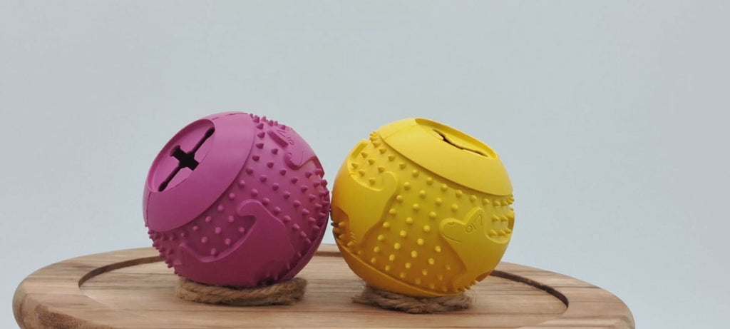 Ruff-N-Tuff Treat Ball by Toys N Treats Box
