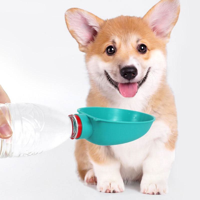 Portable Dog Drinking Bowl Outdoor Water Feeding Pet Outside Water Cup Dog Kettle For Small Breeds Dogs by Dog Hugs Cat