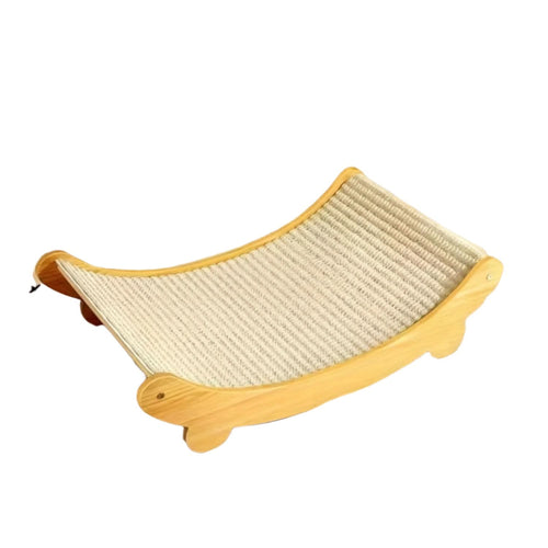 Space-Saving Wooden Cat Scratcher Tower for Cats by TM