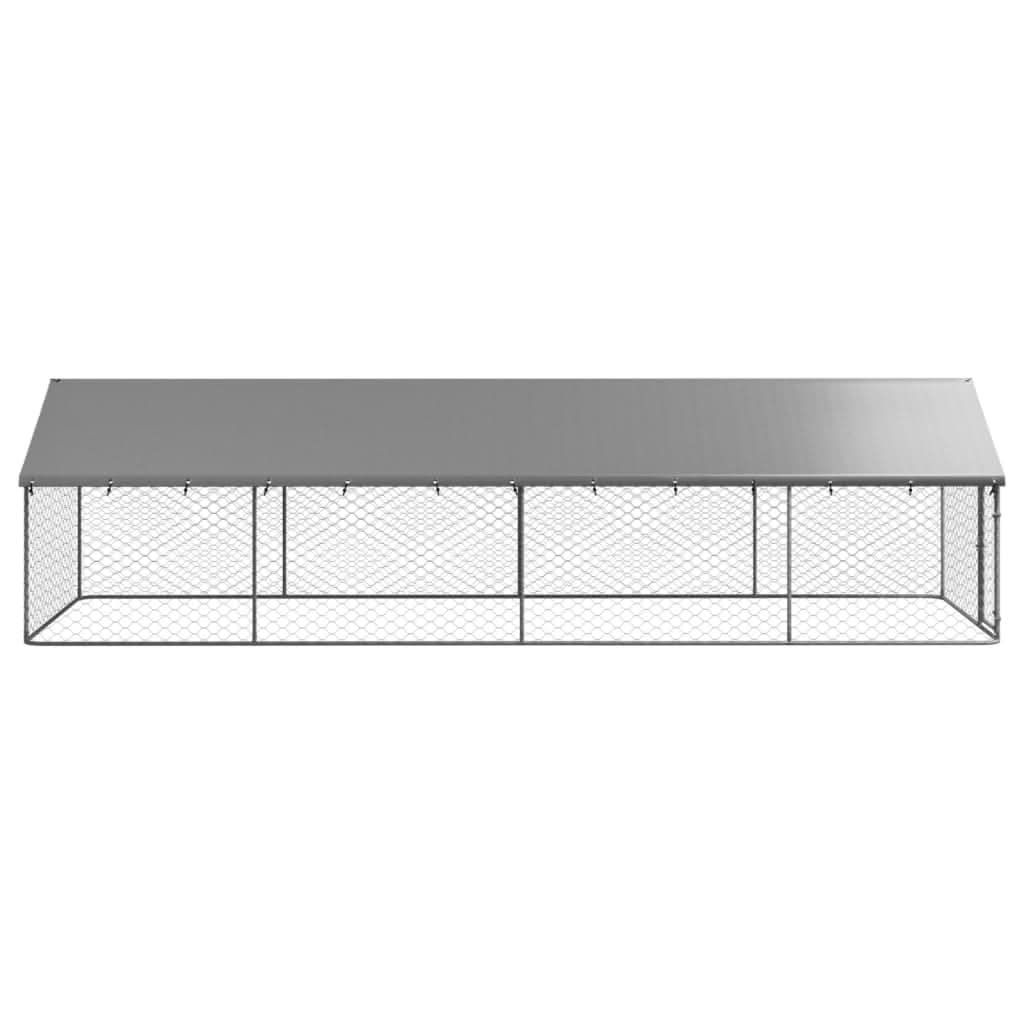vidaXL Outdoor Dog Kennel Dog Pen Pet Crate Kennel Playpen House with Roof by VidaXL