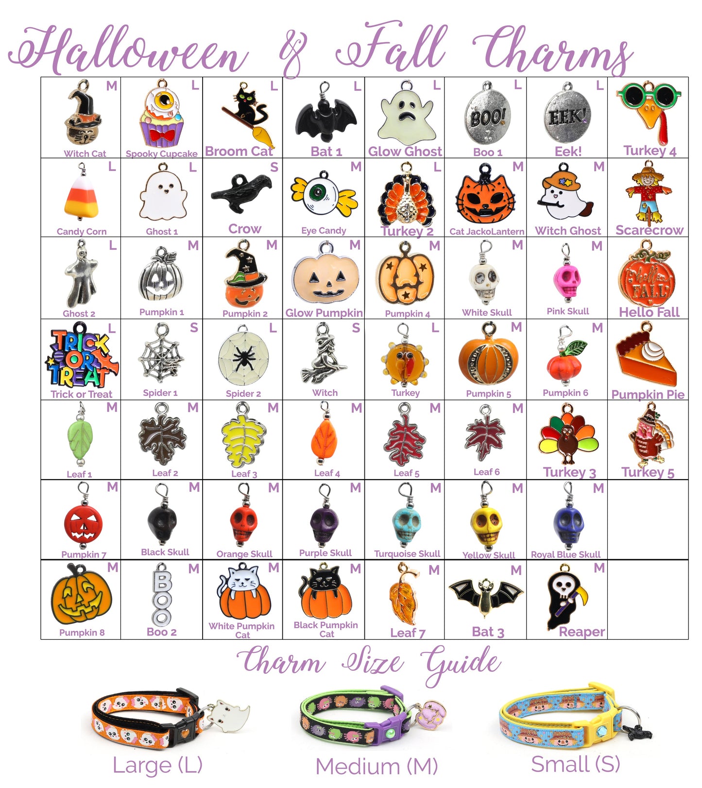 Halloween and Thanksgiving Charms