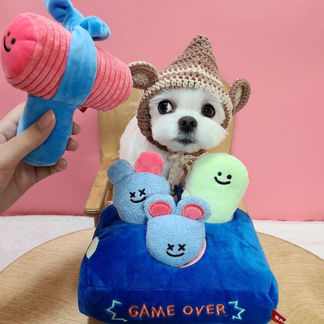 Haunted Hideaway: Interactive Ghost Mouse Plush Toy With Food-Hiding Feature