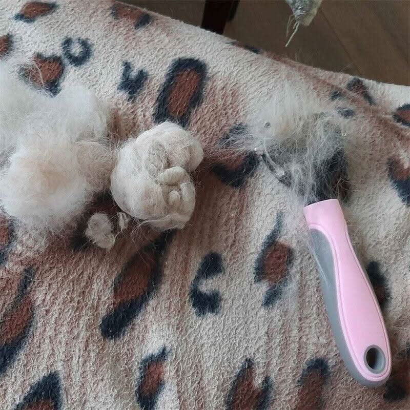 Grooming Brush For Pet Dog Cat Deshedding Tool Rake Comb Fur Remover Reduce 2-Side Dematting Tool For Dogs Cats Pets Grooming Brush Double Sided Shedding And Dematting Undercoat Rake Hair Removal Comb by Dog Hugs Cat
