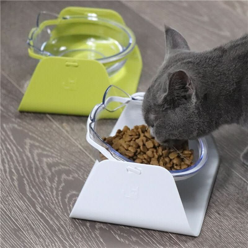 Cat Bowls Dogs Feeders Cats Feeding Bowl With Raised Stand For Cats Double Bowl Cats Food Bowls Water Bowls Pet Supplies by Vimost Shop