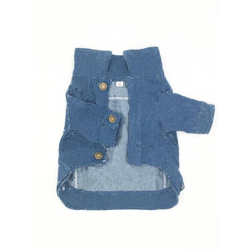 Denim Dog Sweater: Stylish And Cozy Pet Apparel by Dog Hugs Cat