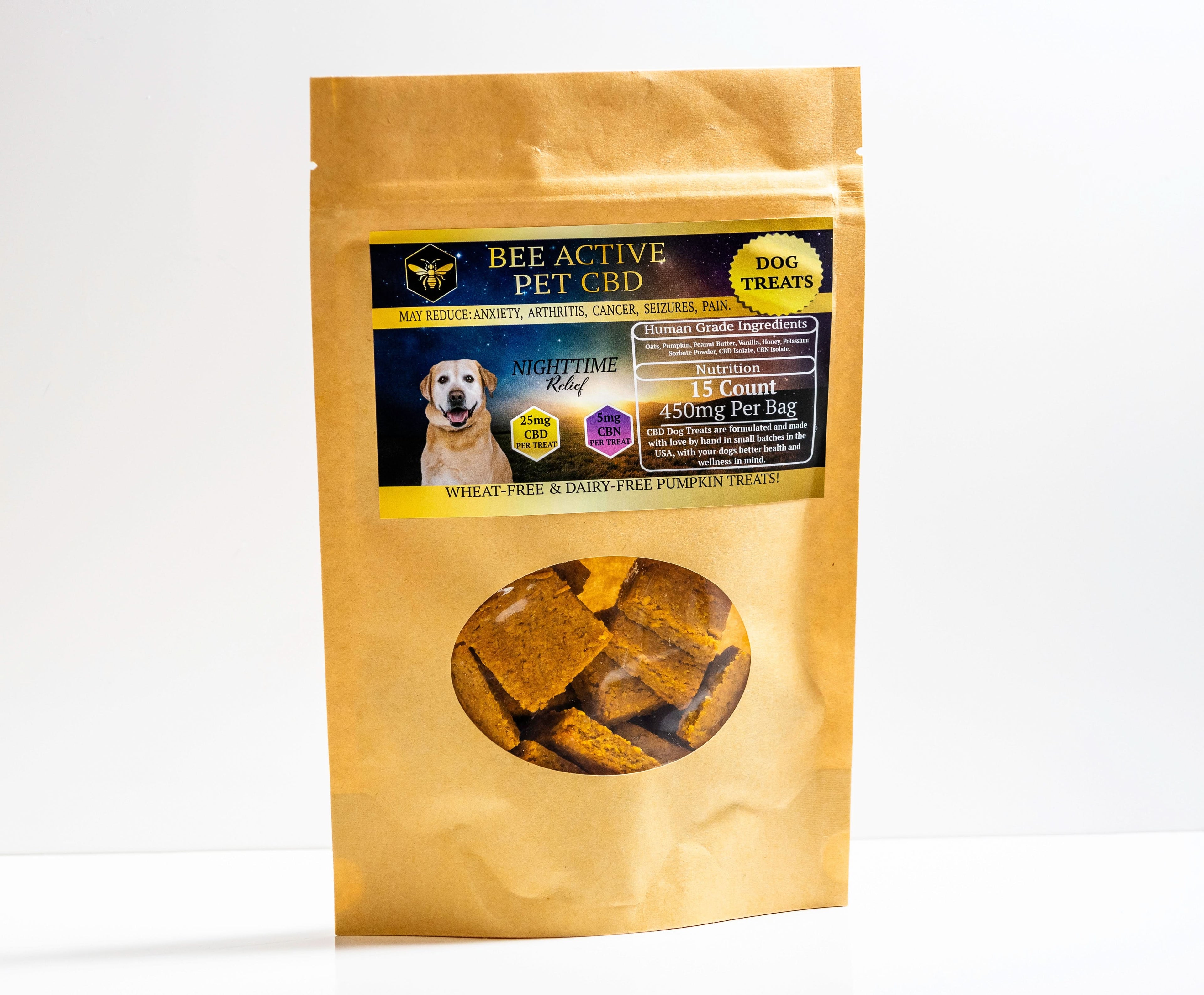 Night Time Pet Treats by Bee Active CBD