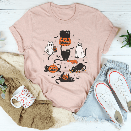 Halloween Cat Tee by Maxthat1Mastiff