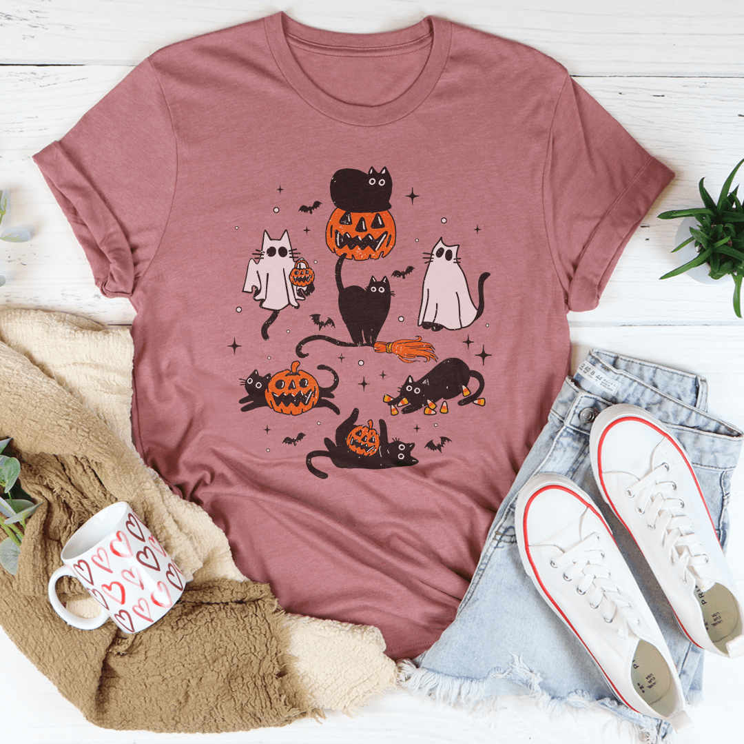 Halloween Cat Tee by Maxthat1Mastiff