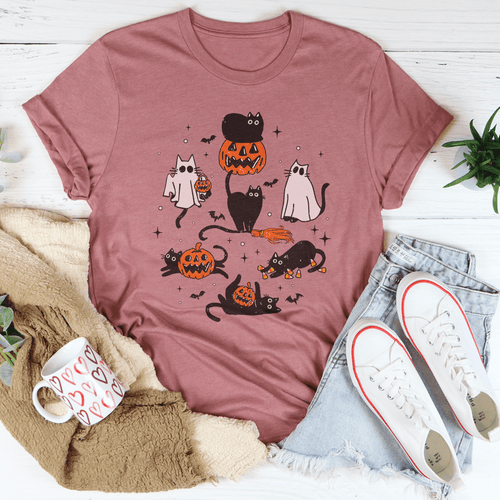 Halloween Cat Tee by Maxthat1Mastiff