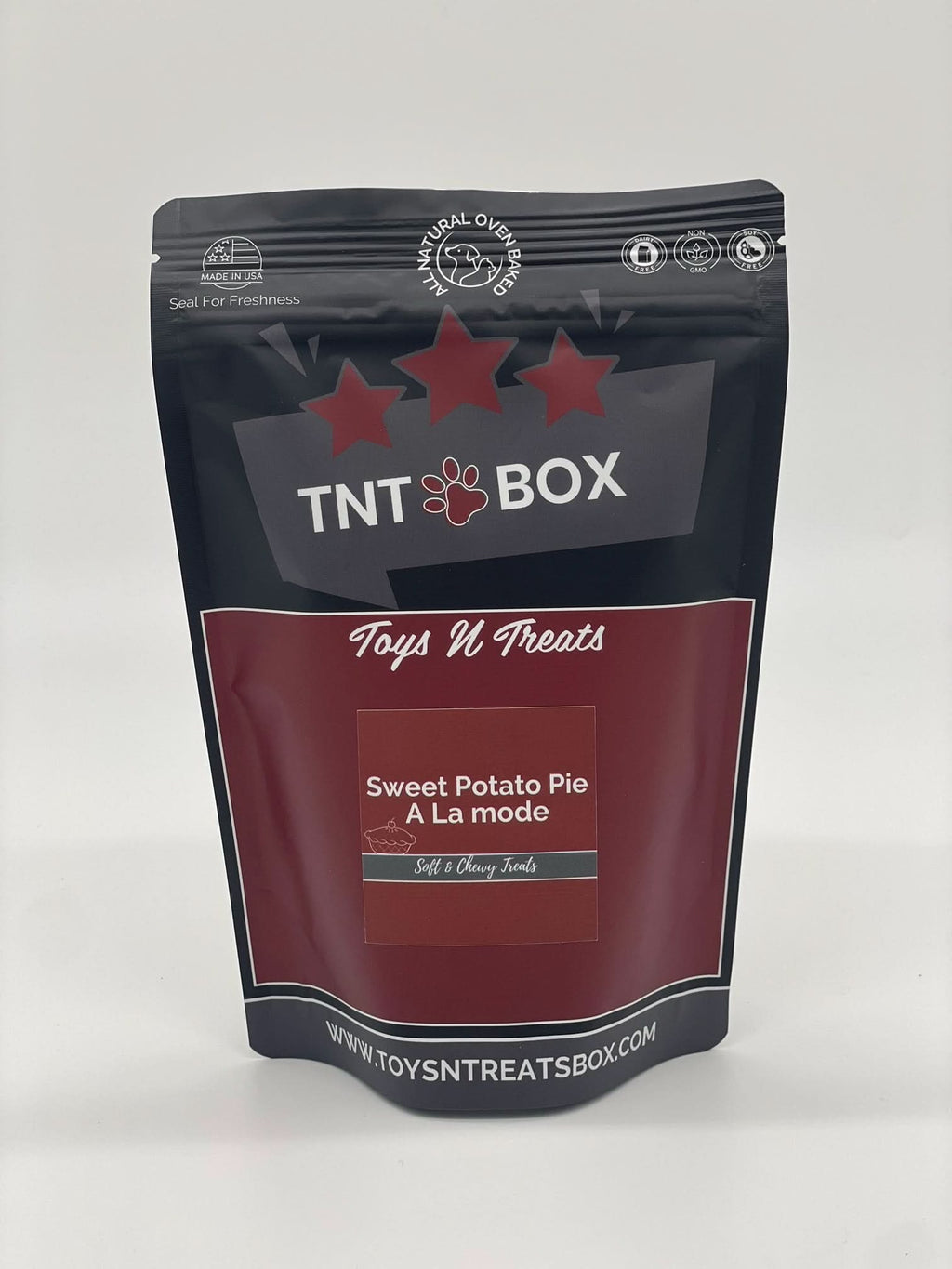 Sweet Potato Pie A La Mode Pro Bakery Bites - Soft N Chewy by Toys N Treats Box