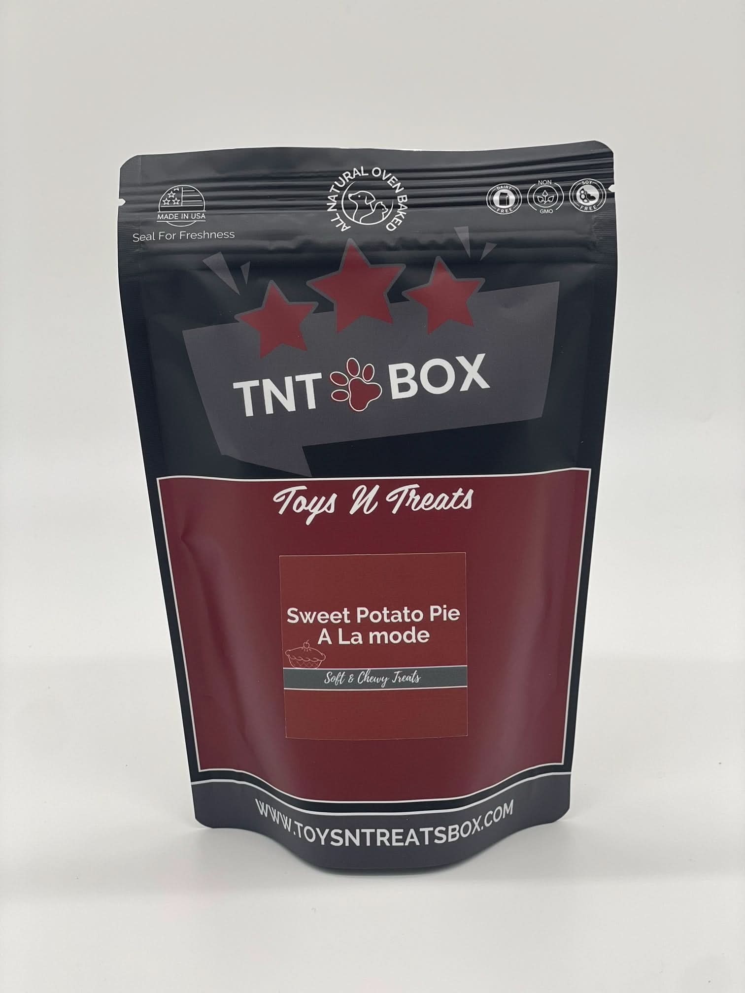 Sweet Potato Pie A La Mode Pro Bakery Bites - Soft N Chewy by Toys N Treats Box